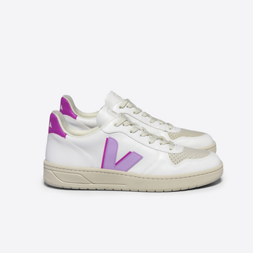 Veja V-10 Cwl - White / Orchid Ultraviolet