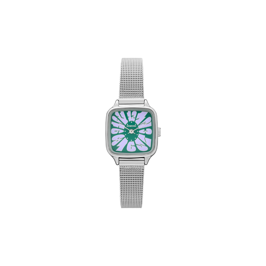 Komono Montre The Kate Flower - Royale Silver Lilac - Walk by Streetart