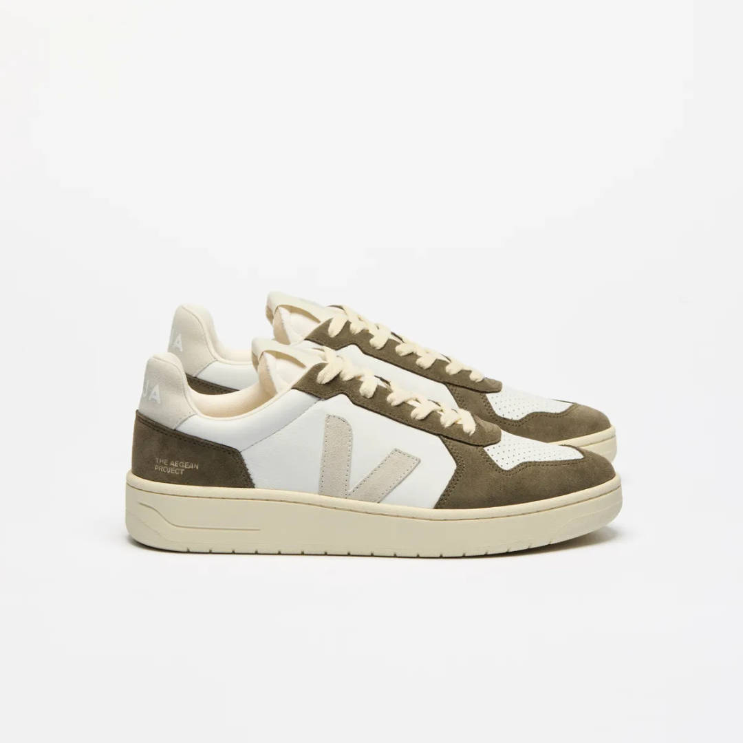 Veja V-82 Leather - White / Natural / Kaki - Walk by Streetart