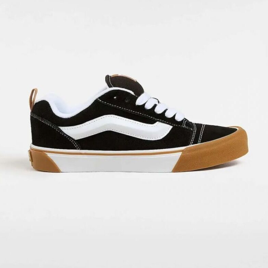 Vans Knu Skool - Black / True White / Gum - Walk by Streetart