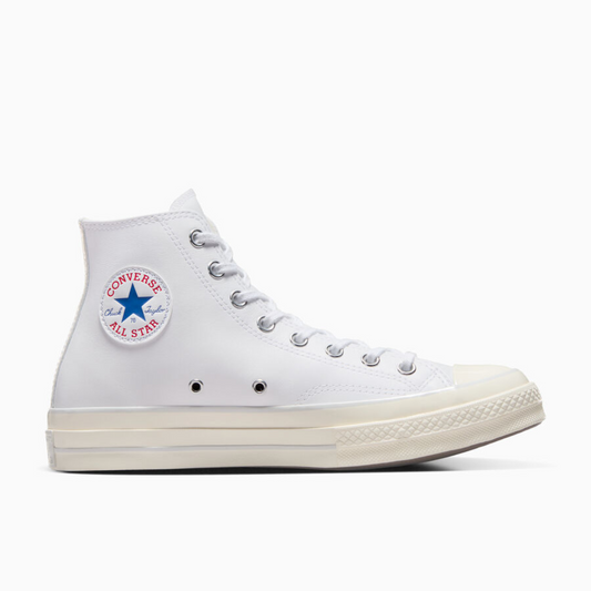 Converse Chuck 70 Hi Leather - White / Fossilized / Egret