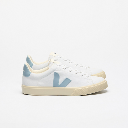 Veja Campo Canvas - White / Steel - Walk by Streetart