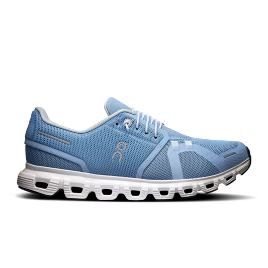 On Running Cloud 6 - Chambray | White