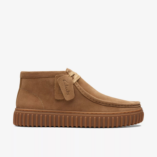 Clarks Torhill Hi - Dark Sand Suede
