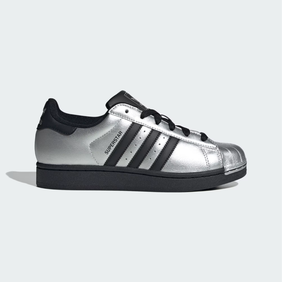 Adidas Superstar II - Silver Metallic / Core Black / Core Black - Walk by Streetart