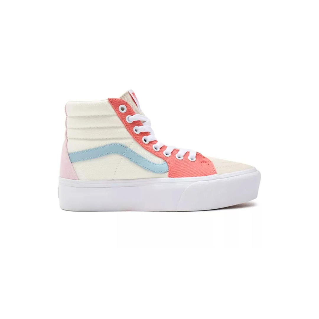 Vans Sk8 Hi Platform 2 - Pastel Block / True White - Walk by Streetart