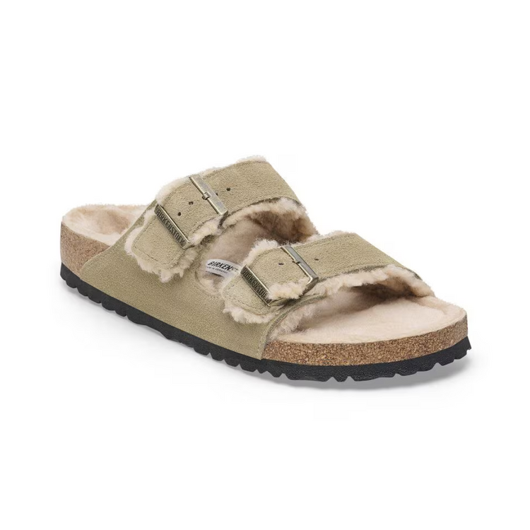 Birkenstock Arizona Shearling - Taupe - Walk by Streetart
