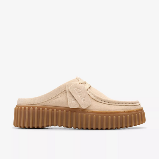 Clarks Torhill Mule - Ecru Suede