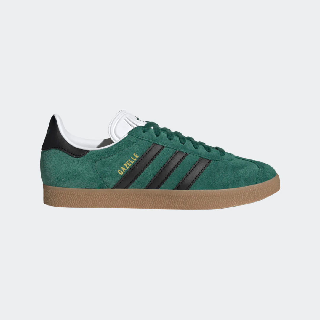 Adidas Gazelle - Core Green / Black / Gum - Walk by Streetart
