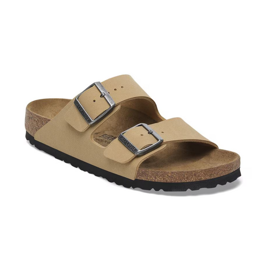 Birkenstock Arizona Birko Flor Nubuck - Latte Cream