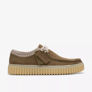 Clarks Torhill Low - Dark Olive Combi - Walk by Streetart