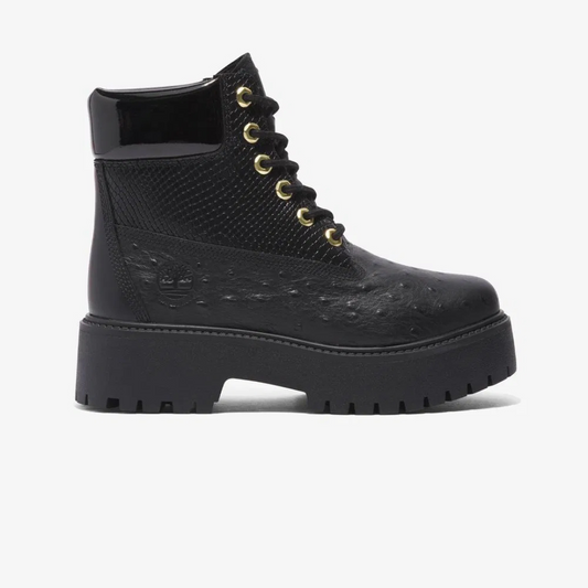 Timberland Stone Street 6 In Lace Waterproof Boot - Black Full Grain