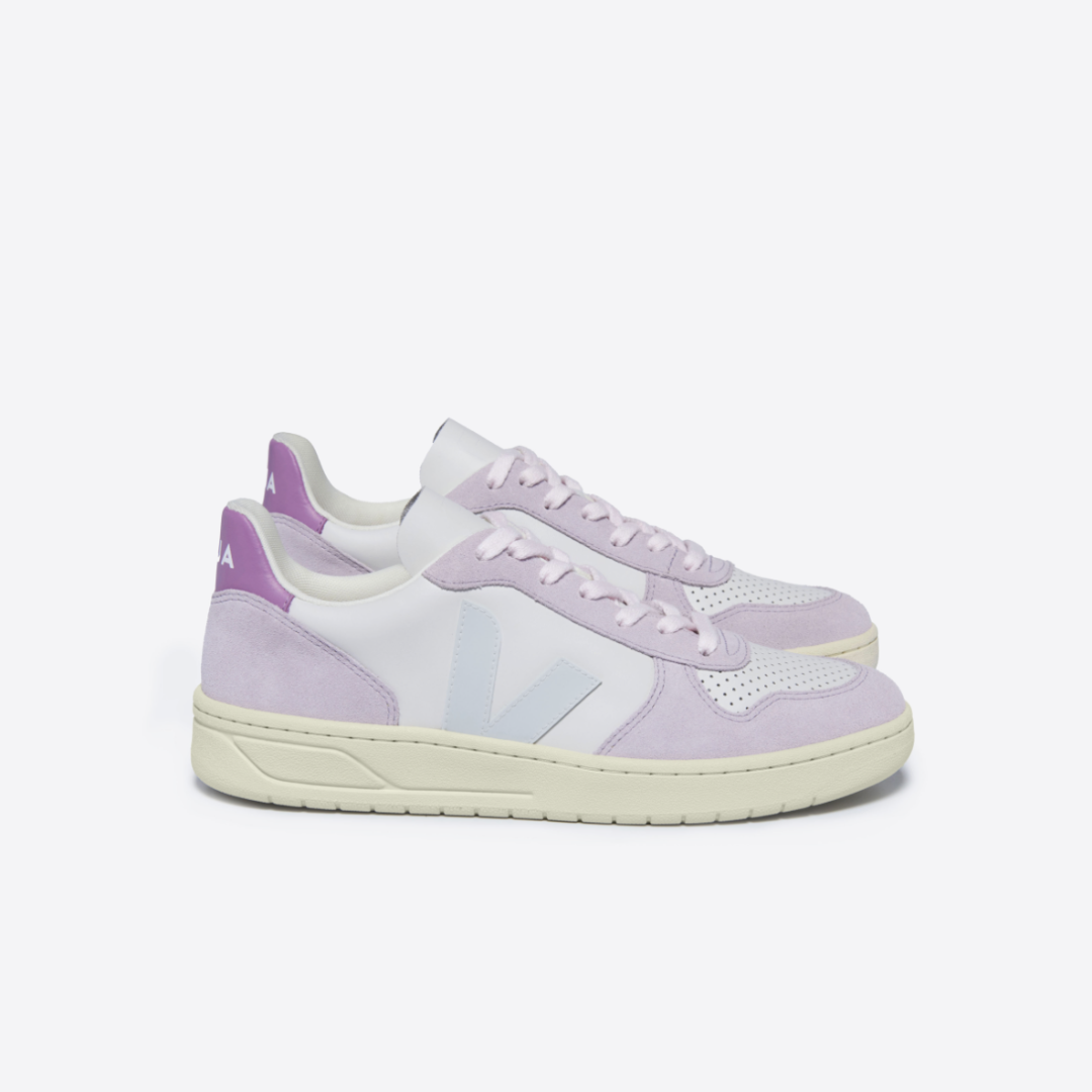 Veja V-10 - Leather Gravel / Menthol / Parme - Walk by Streetart