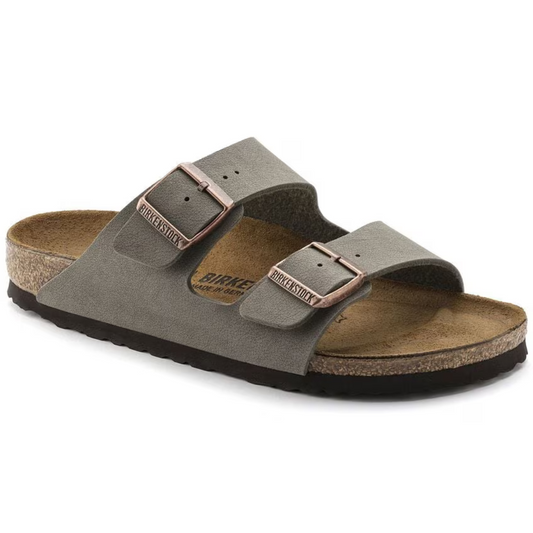 Birkenstock Arizona Birko Flor Birkibuc - Stone