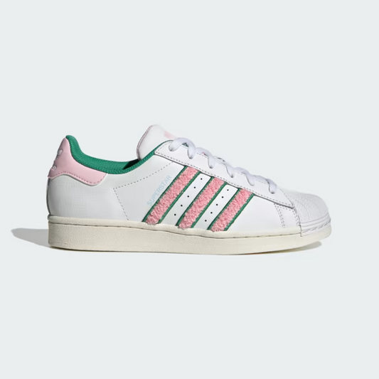 Adidas Superstar - White / Pink/ Green - Walk by Streetart