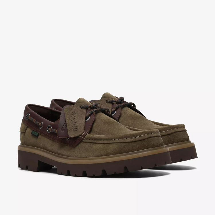 Clarks Cleyhill Boat - Olive Combi - Walk by Streetart