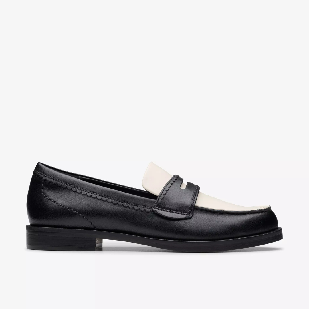 Clarks Straven Edge - Black Combi Lea