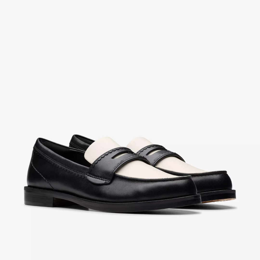 Clarks Straven Edge - Black Combi Lea