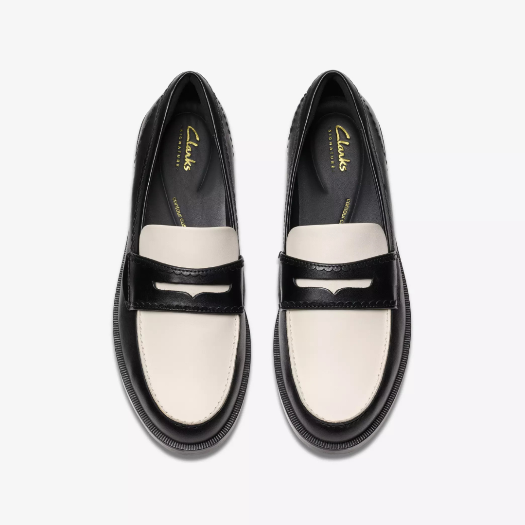 Clarks Straven Edge - Black Combi Lea