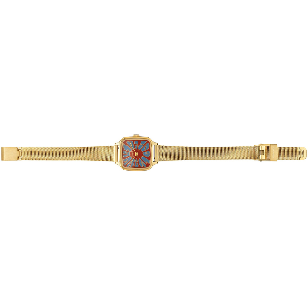 Komono Montre The Kate Flower - Royale Gold Maroon Blue - Walk by Streetart