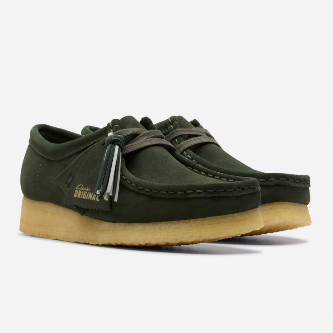 Clarks Wallabee - Forest Green Suede