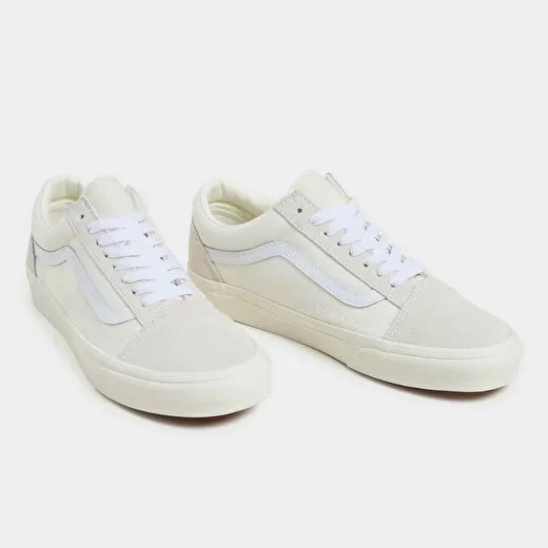 Vans Old Skool - Mono Checkerboard / Off White / White - Walk by Streetart