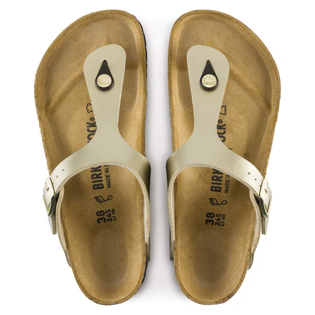 Birkenstock Gizeh Birkoflor - Gold - Walk by Streetart
