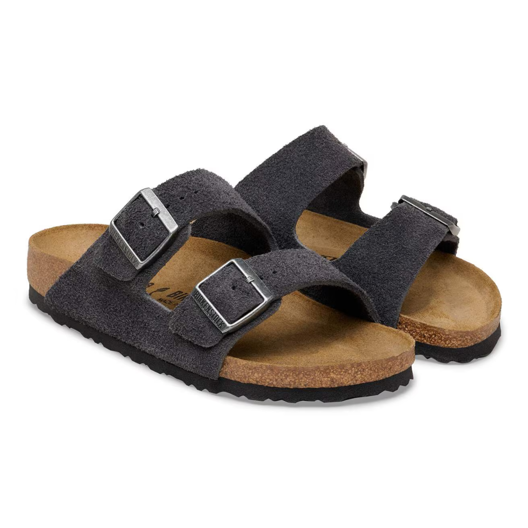 Birkenstock Arizona Suede - Charcoal - Walk by Streetart