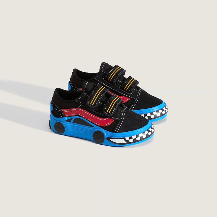 Vans Kids Old Skool V Car - Black / Blue