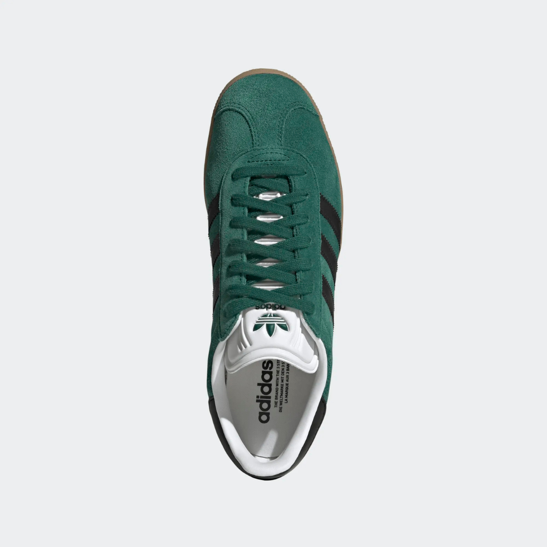 Adidas Gazelle - Core Green / Black / Gum - Walk by Streetart