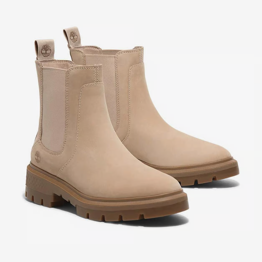 Timberland Cortina Valley Mid Chelsea Boot - Light Beige Nubuck