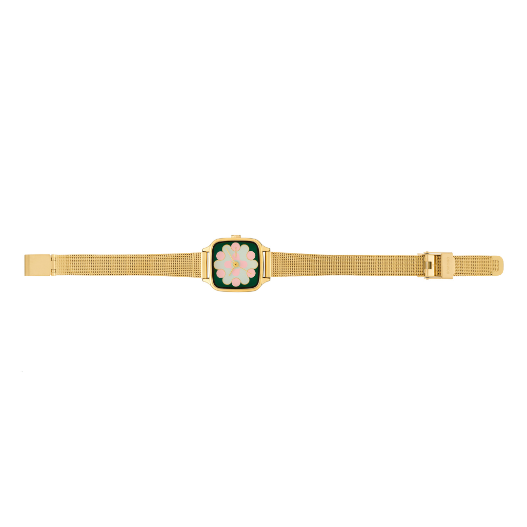 Komono Montre The Kate Aurora - Royale Gold / Green Blush