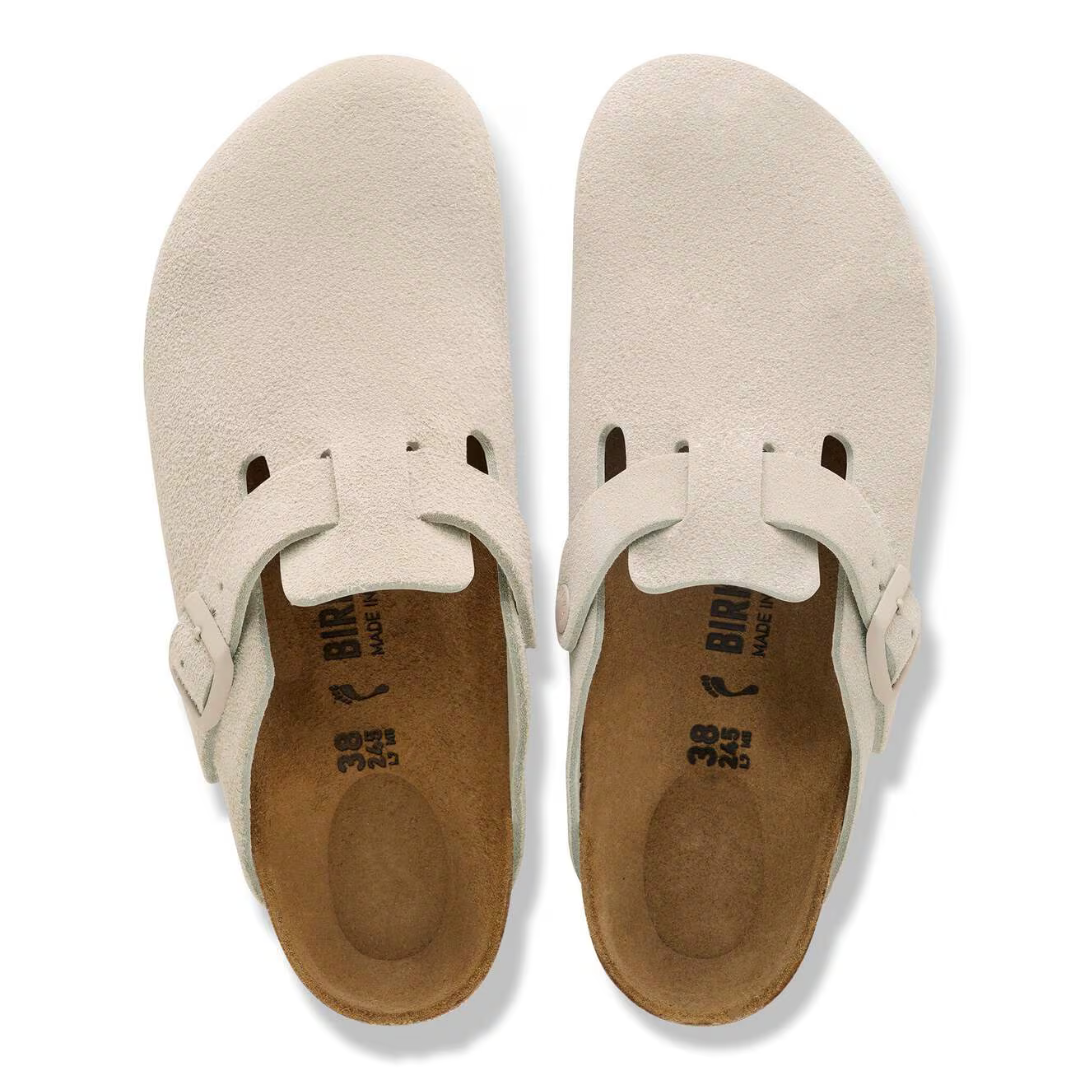 Birkenstock Boston Suede Leather - Oyster - Walk by Streetart