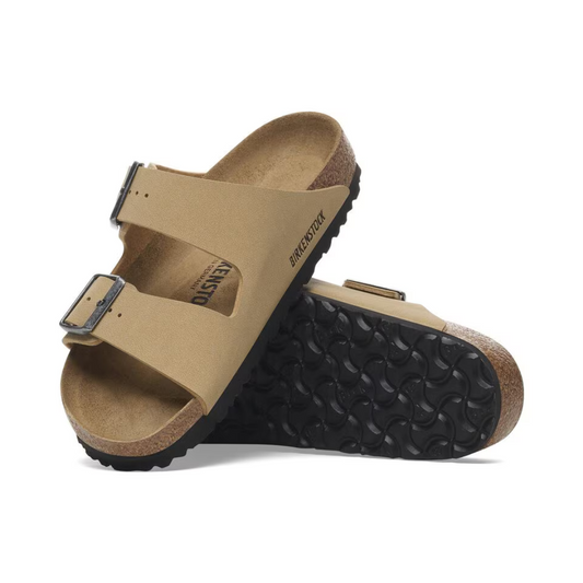 Birkenstock Arizona Birko Flor Nubuck - Latte Cream