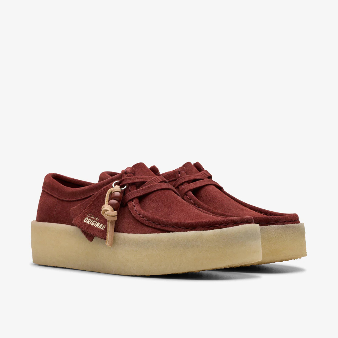 Clarks Wallabee Cup - Deep Red Suede