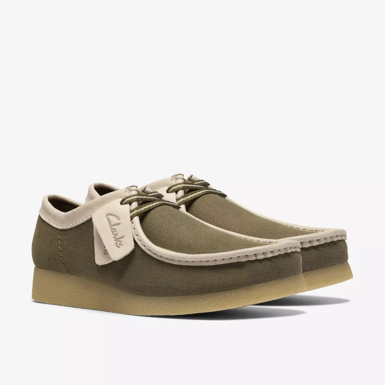 Clarks wallabee Evo - Olive Combi - Walk by Streetart