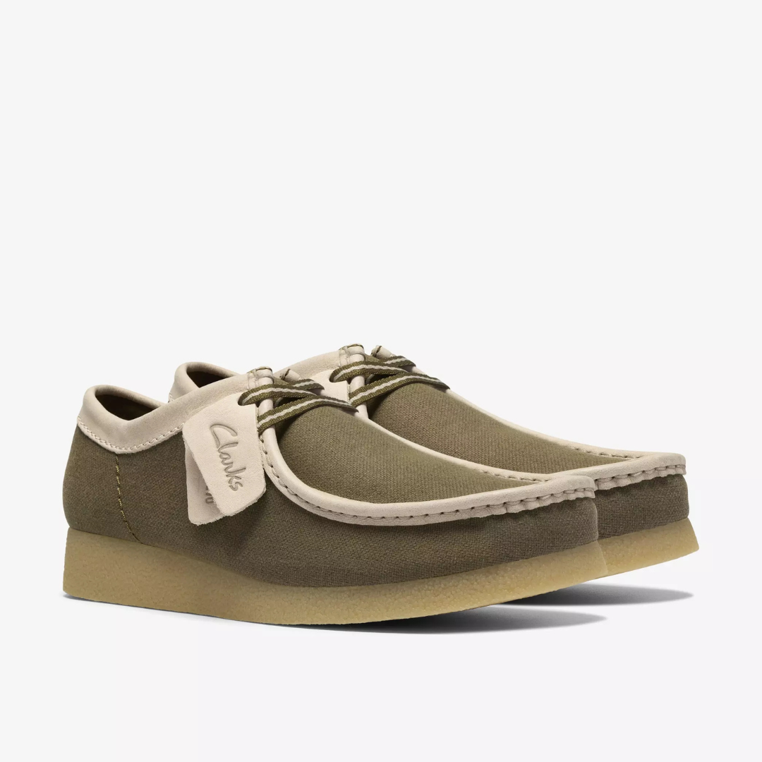 Clarks wallabee Evo - Olive Combi - Walk by Streetart