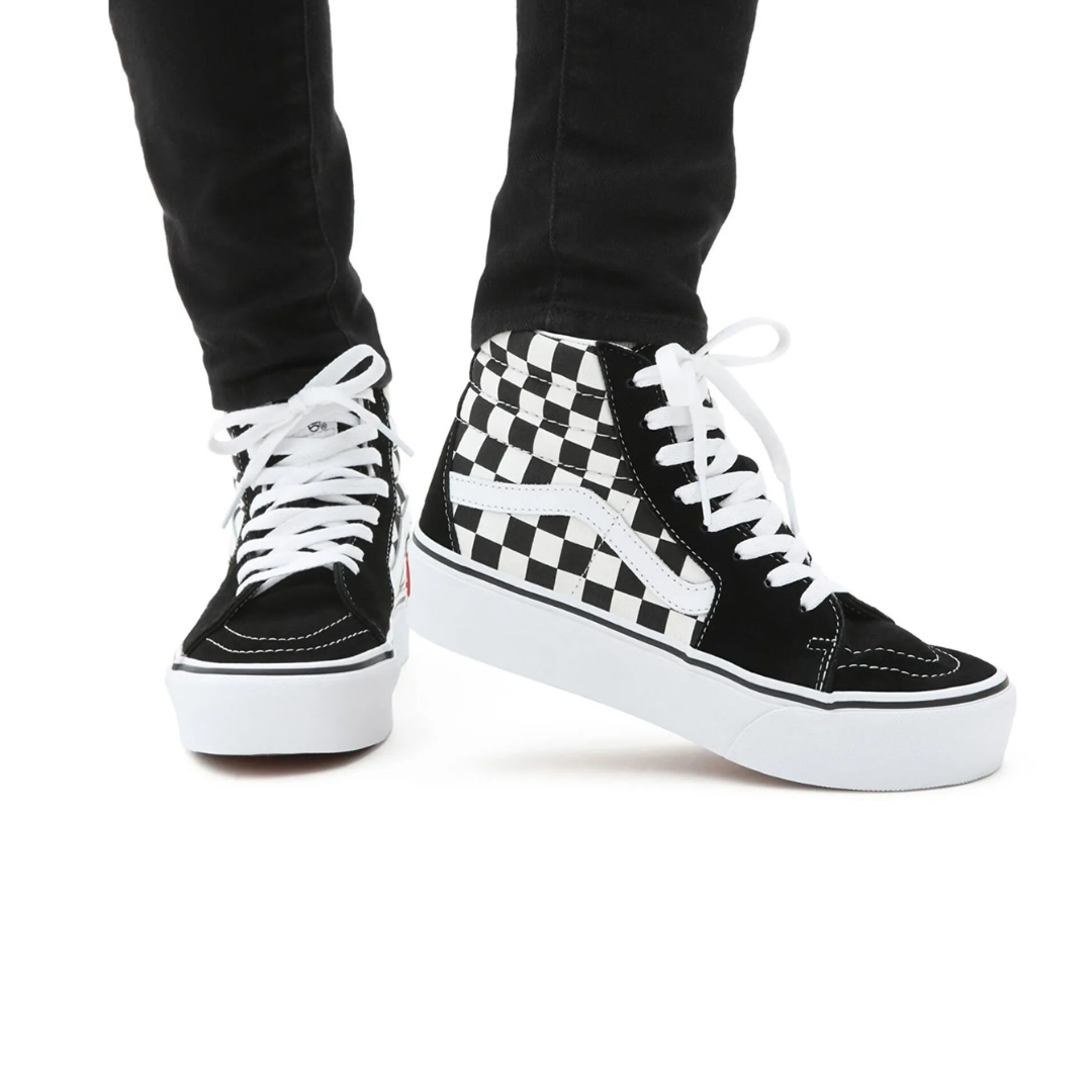 Vans Sk8-Hi Platform 2 - Checkerboard - Walk by Streetart
