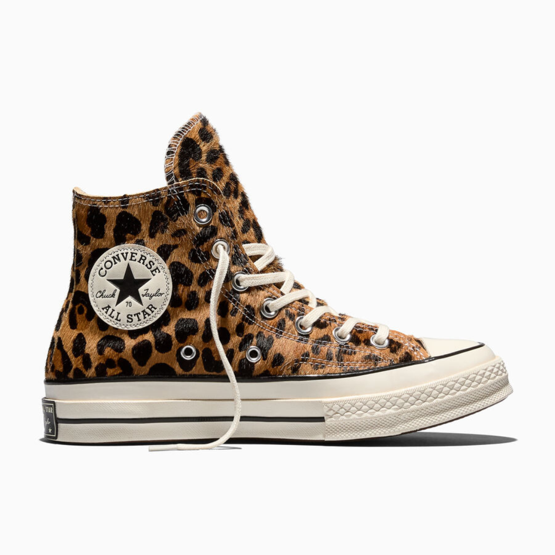 Converse Chuck 70 Leopard Pony Hair  - Black / Natural Ivory / Egret - Walk by Streetart