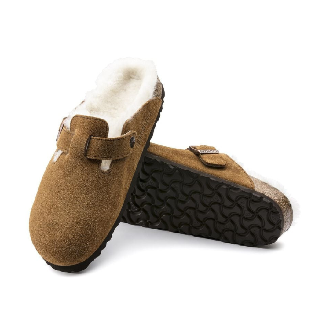 Birkenstock Boston Shearling - Mink - Walk by Streetart