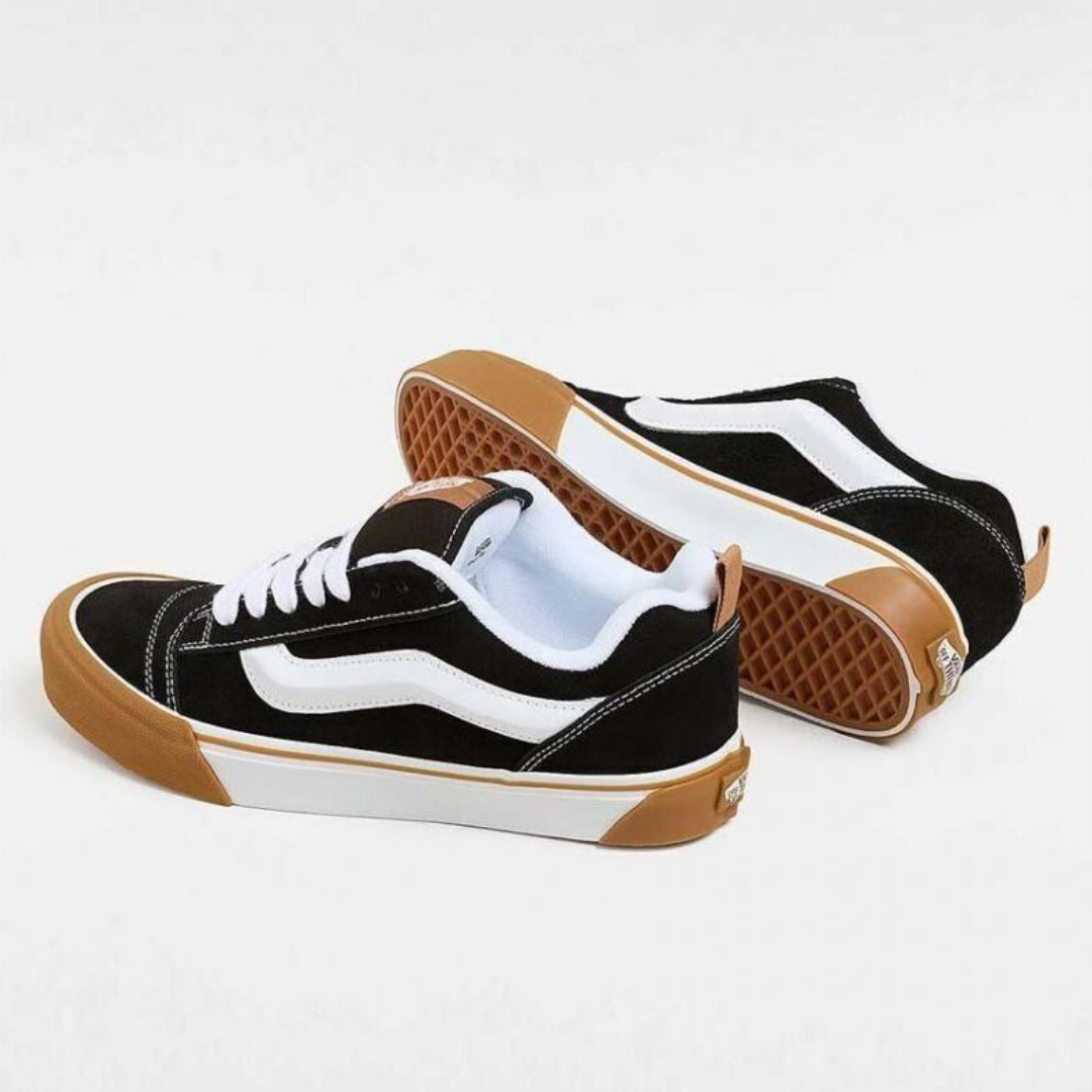 Vans Knu Skool - Black / True White / Gum - Walk by Streetart