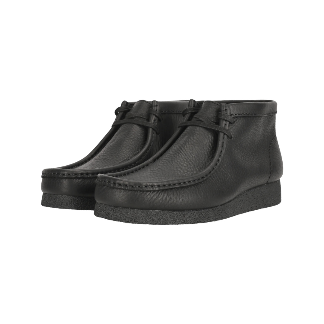 Clarks Wallabee Evo Boots - Black Leather