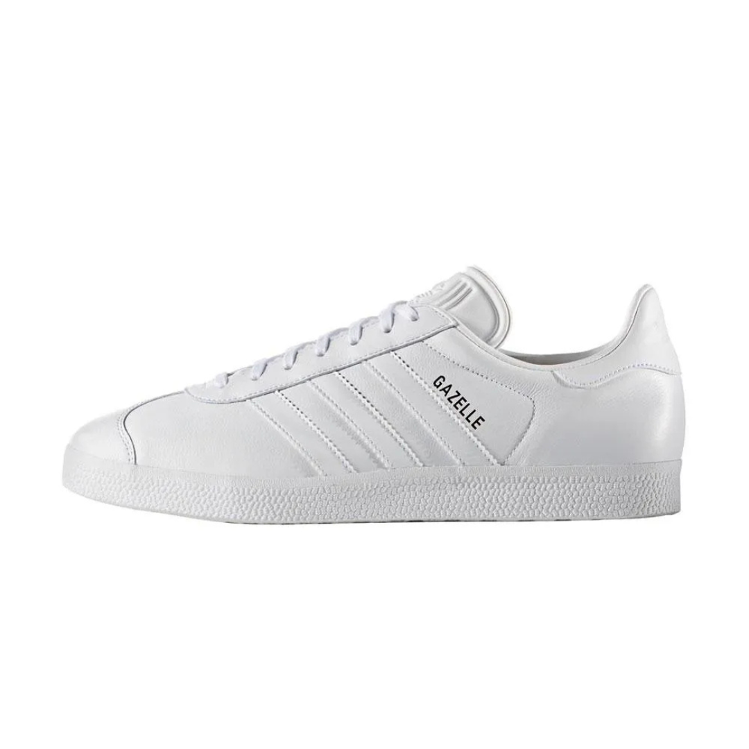 Adidas Gazelle - Cloud White / Cloud White / Gold Metallic - Walk by Streetart