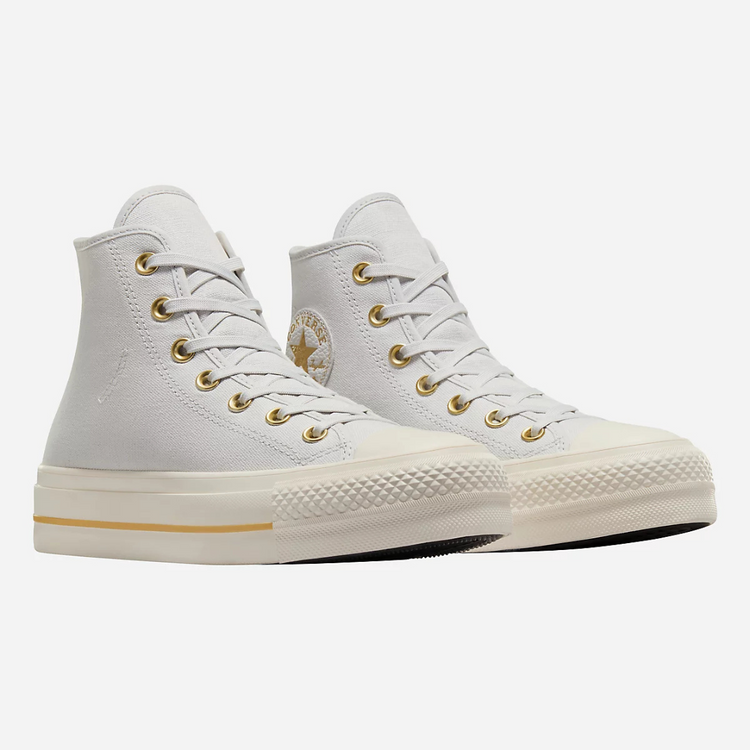 Converse Ctas Lift Hi Barely - Grey / Egret / Gold - Walk by Streetart