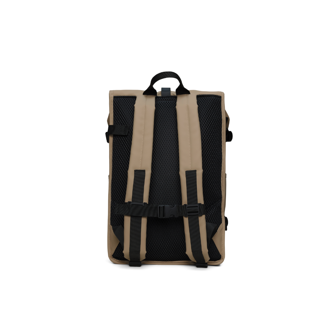 Rains Rolltop Rucksack Large - Beige - Walk by Streetart