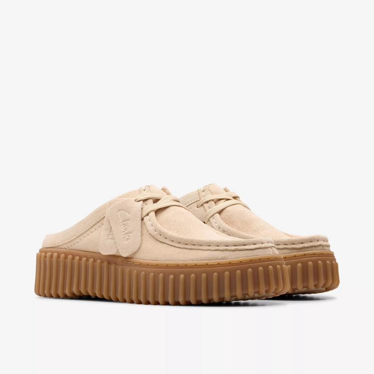 Clarks Torhill Mule - Ecru Suede