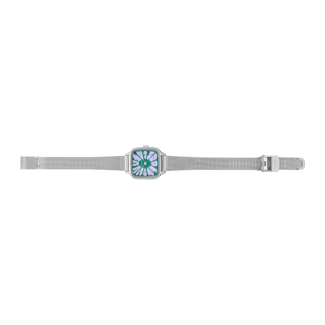 Komono Montre The Kate Flower - Royale Silver Lilac - Walk by Streetart
