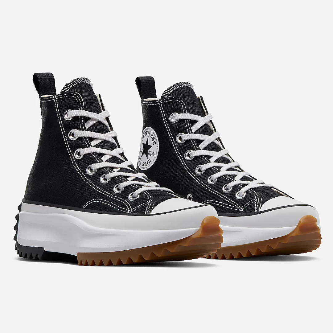 Converse Run Star Hike Hi - Black / White / Gum - Walk by Streetart