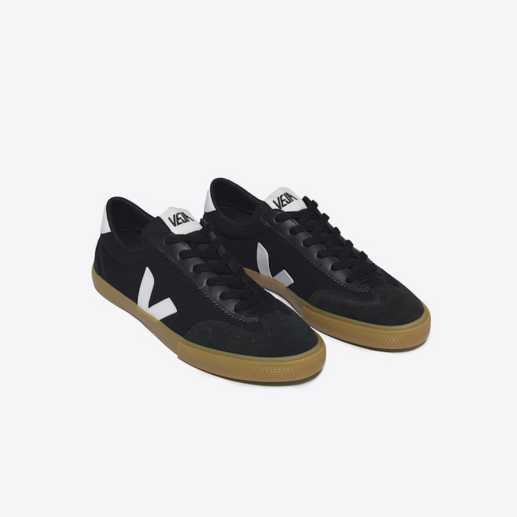 Veja Volley Canvas - Black / White / Natural - Walk by Streetart