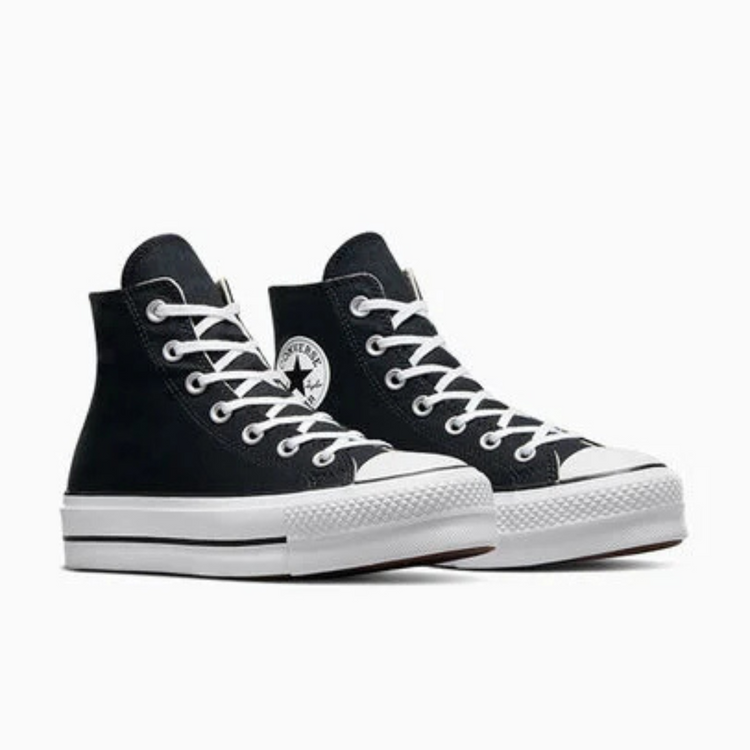 Converse Ctas Lift Hi -  Black / White / White - Walk by Streetart